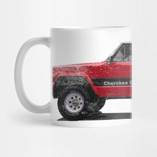 FSJ Beach Truck - Red, Weathered Mug